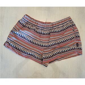Patagonia Women's Barely Baggies Shorts SZ Medium Aztec Stripe Outdoors